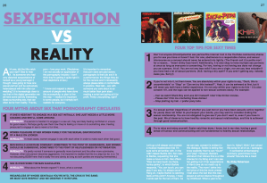 Sexpectations vs Reality Magazine Article
