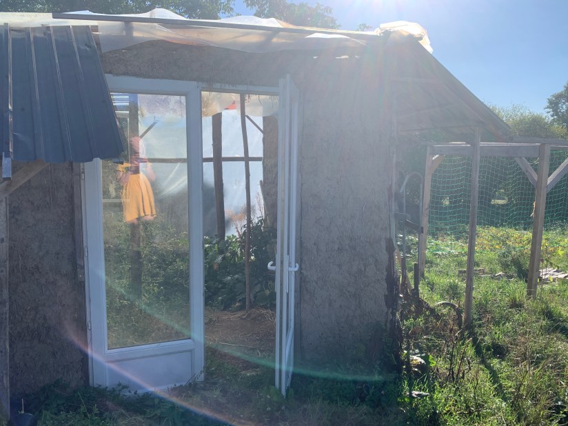 Greenhouse made of clay, straw, blood sweat and tears!